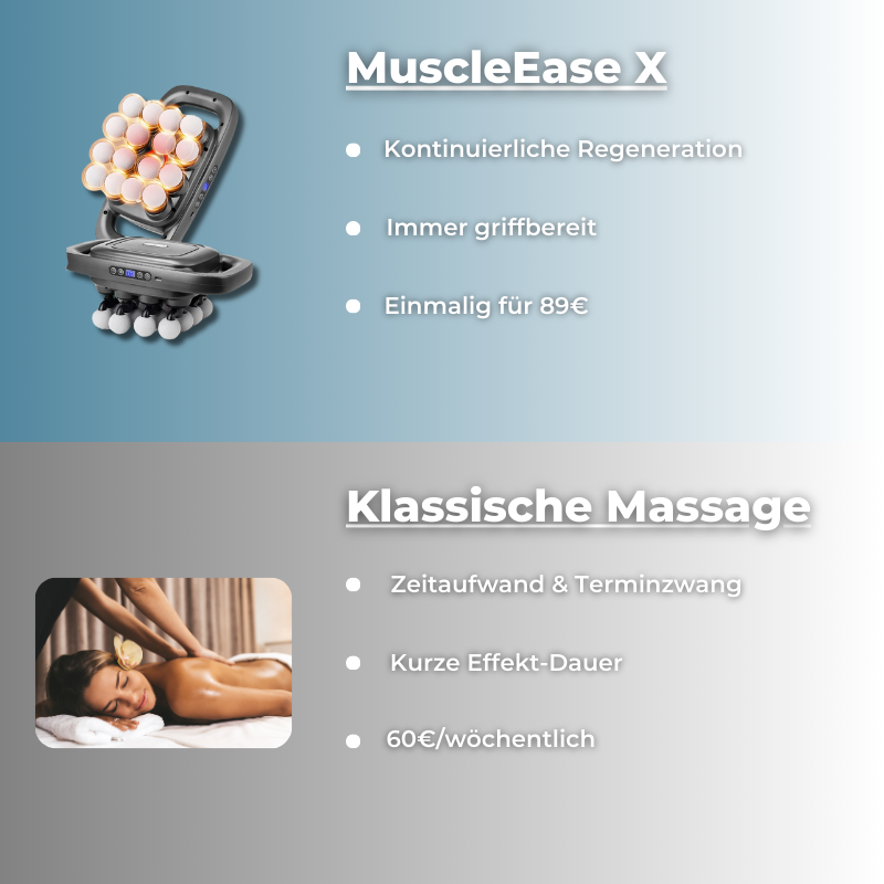 MuscleEase X - Die Tiefenmassage, die dich neu belebt